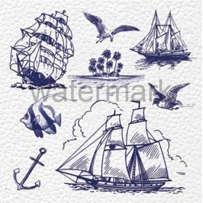 Салфетки "Семья и Комфорт" 100 морские дельфины(48)