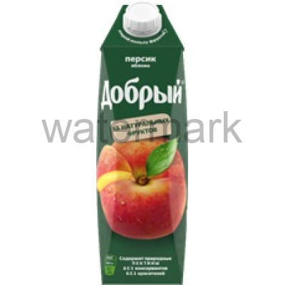 Добрый 1л.Напиток сокосодерж.яблочно-персиковый 35% ДП