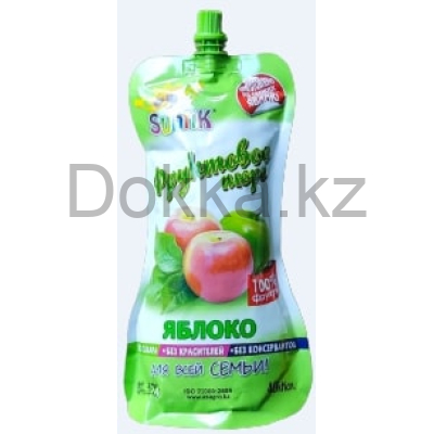 Фруктовое пюре яблоко Suntik 500гр.