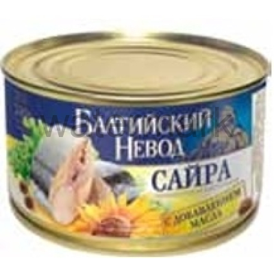 Сайра  нат.240гр."Балтийский невод"