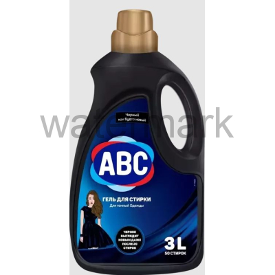 Стиральный порошок жидкий "АВС" 3л. ЧЕРНЫЙ