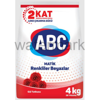 Стиральный порошок "АВС" 4кг. РОЗА