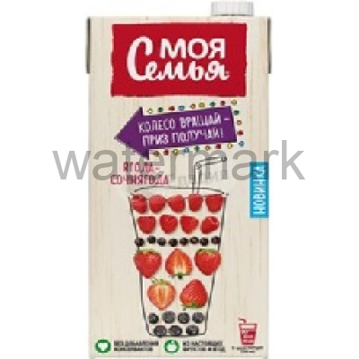 Моя семья 1,93л. Напиток сокосодерж.фруктово-ягодный "Ягода-Сочнягода" ДП