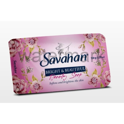 Твердое мыло 150гр. SAVAHAN BRIGHT&BEAUTIFUL (розовый)