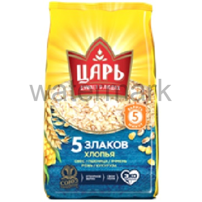 Хлопья 5 злаков "Царь" П34 400 гр.