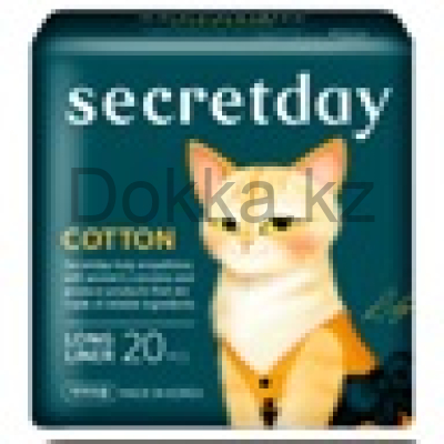 SecretDay Прокладки ежедневные COTTON, Long Liner, 20 шт