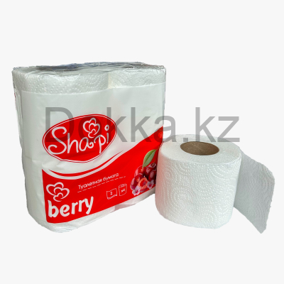 Туалетная бумага Shapi Berry 2-х слойн., 4рул.