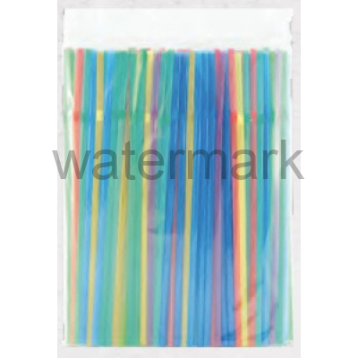 Трубочка,8*240мм,прямая,цветная,в индивид.пп-уп.,250шт/уп,AVIORA