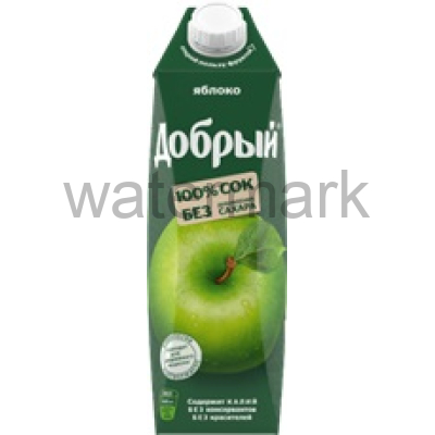 Добрый 1л.Яблочный сок осветленный 100% ДП