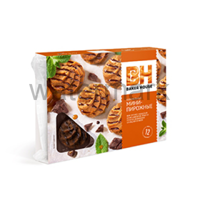 Мини-пирожные карамельн."Baker House" 240 гр. крошковые