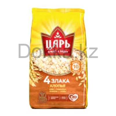 Хлопья 4 злака "Царь" П18 400 гр.