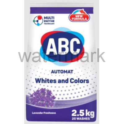 Стиральный порошок "АВС" 2,5кг. ЛАВАНДА