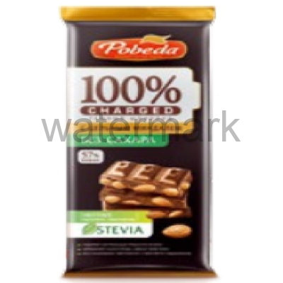 Шоколад 1130 Темный без добавл.сах с цельным миндалем"Чаржед" 90г/12шт