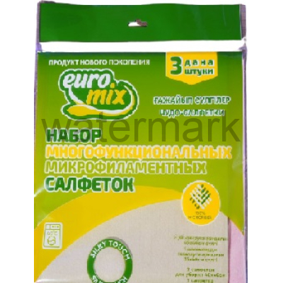 Тряпки из микрофибры  EUROMIX