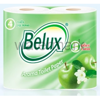 Т/бумага "BELUX" АРОМА 4 шт. 2-сл. яблоко