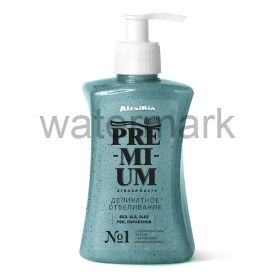 AltaiBio Premium Зубная паста для деликатного отбел.с вулкан.пеплом и микрогранулами 300 гр.