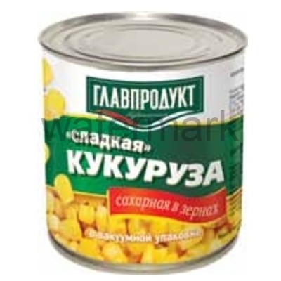 Кукуруза сладкая 340гр.ж/б Главпродукт