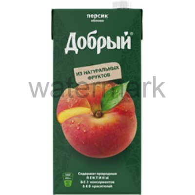 Добрый 2л.Нектар персиково-яблочный 45% ДП