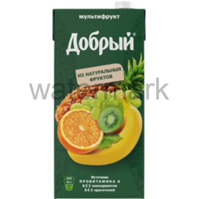 Добрый 2л.Нектар Мультифрукт из смеси фруктов, обогащ.провит. А  50% ДП