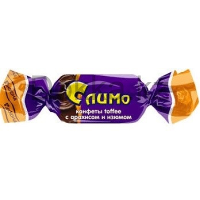 Слимо toffee с арахисом и изюмом конфеты 4кг.