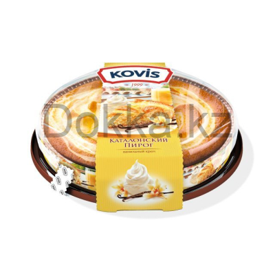 Пирог 400 гр."KOVIS" бискв. с нач. ванильной