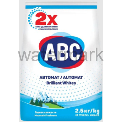 Стиральный порошок "АВС" 2,5кг. ГОРНАЯ СВЕЖЕСТЬ