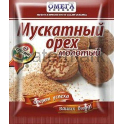 Мускатный орех молотый 10 гр. Омега