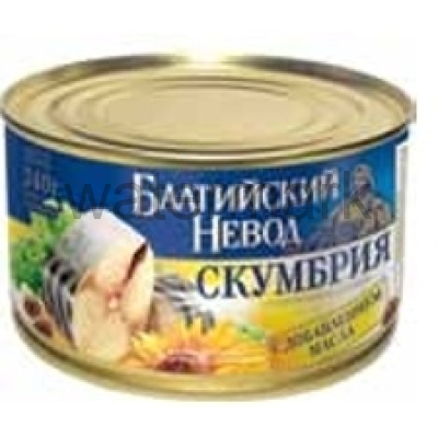 Скумбрия 240гр."Балтийский Невод"атлант.с доб.масла