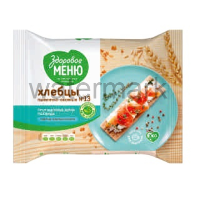 Хлебцы овсяные "Здоровое меню" 90гр. № 13