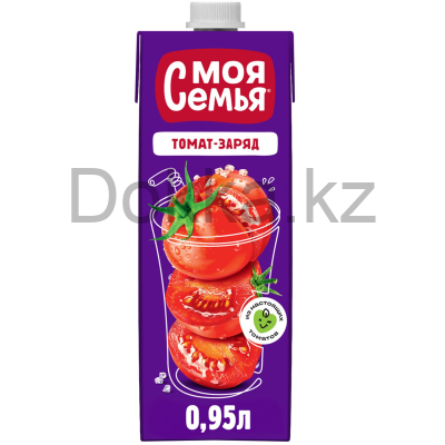 Моя семья 0,95л. Нектар томатный с солью "Томат-Заряд" ДП