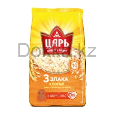 Хлопья 3 злака "Царь" П15 400 гр.