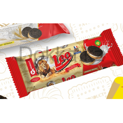 Печенье 100гр."LEO" с молочным кремом