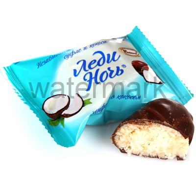 Леди Ночь с кокосом конфеты 3кг.