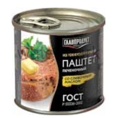 Паштет печеночный со сливочным маслом ГОСТ 250гр.