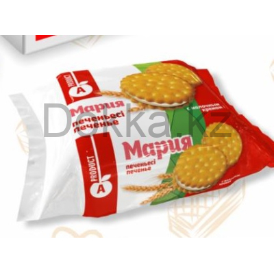 Печенье 360гр."Мария" с кремом КОРРЕКС (цв.пленка)