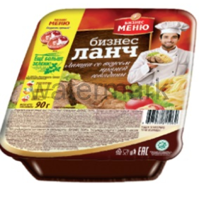 ЛБП "Бизнес Ланч" яичная с говяжьим бульоном, лоток 90гр.*24шт