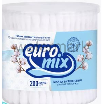 Ватные палочки EVROMIX 200 шт