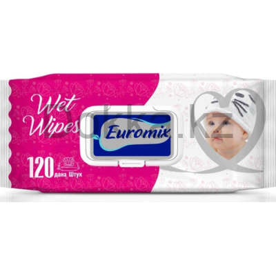 Детские влажные салфетки "Euromix" 120 шт.