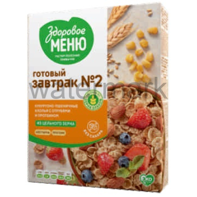 Хлопья кук.пшенич.№2 с отрубями и протеином из пророщеного зерна