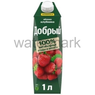 Добрый 1л.Напиток сокосодерж.из яблок и клубники 30% ДП