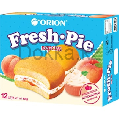 Пирожное Бисквитное с персиковой начинкой(Фреш пай) "FRESH PIE"