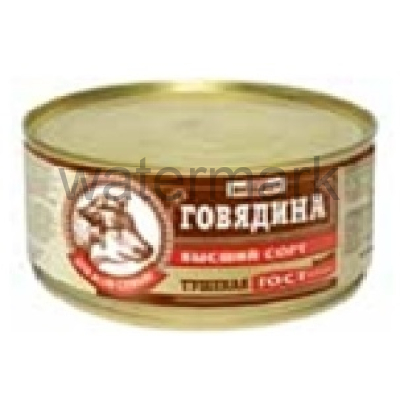 Говядина туш.325гр.в/с КраснаяЛента ГОСТ Семейный Бюджет