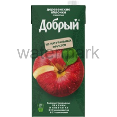 Добрый 2л.Нектар яблочный с мякотью"Деревенские яблочки"50% ДП