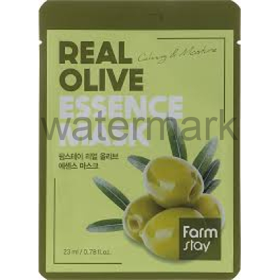 FarmStay Тканевая маска REAL с эссенцией ОЛИВОК / OLIVE ESSENCE