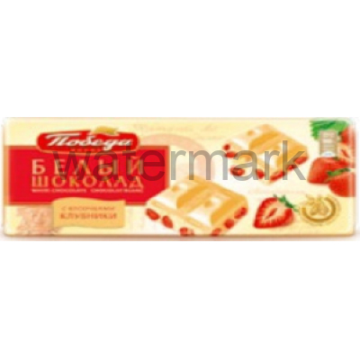 Шоколад 1020 "Белый с клубникой" 100г/20шт