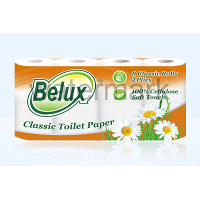 Т/бумага "BELUX" классик 8 шт. 2-сл. белая