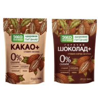 Какао-напиток "Горячий шоколад плюс" 140гр.пакет растворимый без кофеина