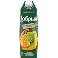 Добрый 1л.Нектар Мультифрукт из смеси фруктов, обогащ.провит. А  50% ДП