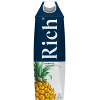Рич 1л.Ананасовый сок с мякотью 100% ДП