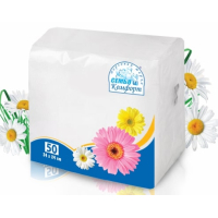 Салфетки "Семья и Комфорт" 50 л. белые